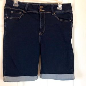Wax Jean Butt I Love You Cuffed Denim Shorts